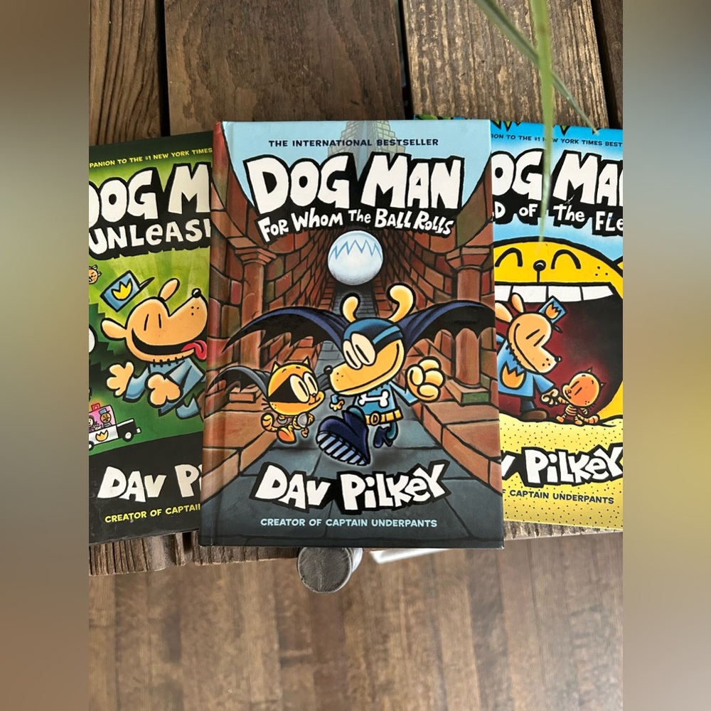 Dog man by Dav Pilkey/ 3 books